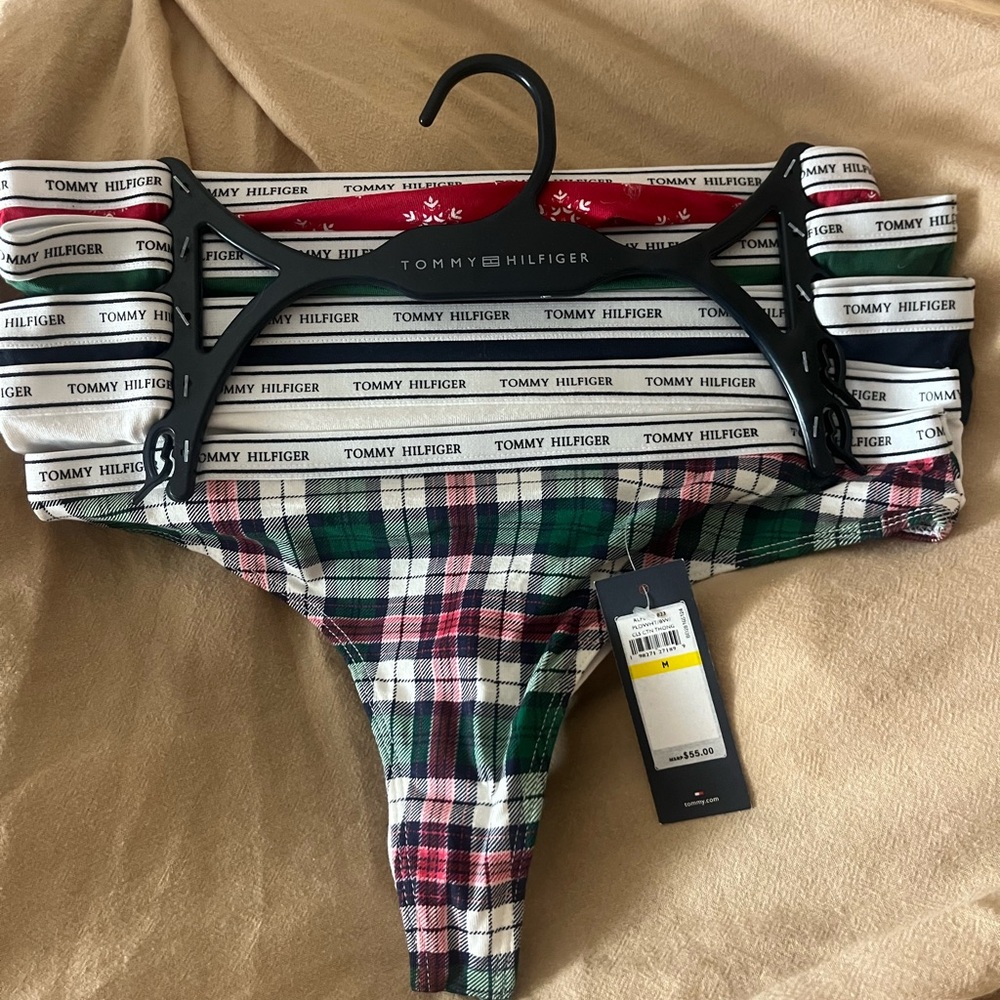 Tommy Hilfiger Plaid and Striped Underwear Set - Multicolor
